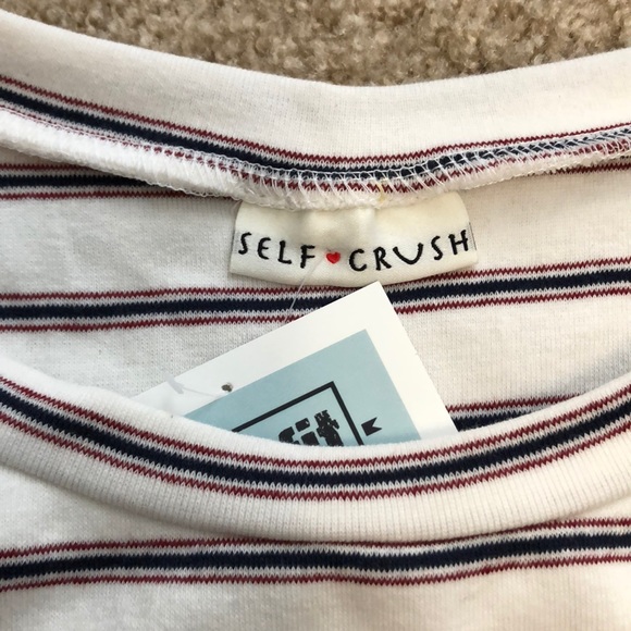 Striped shirt with front tie - Picture 3 of 5